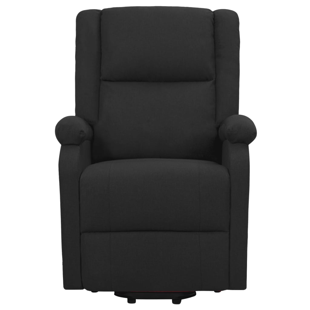 Fauteuil de massage inclinable Noir Tissu