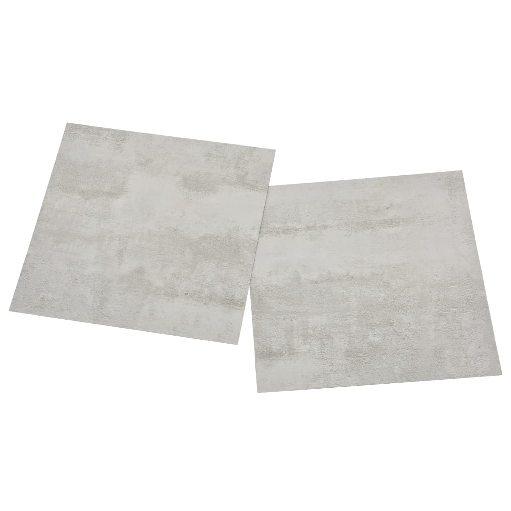 Planches de plancher autoadhésives 20 pcs PVC 1,86m² Gris clair