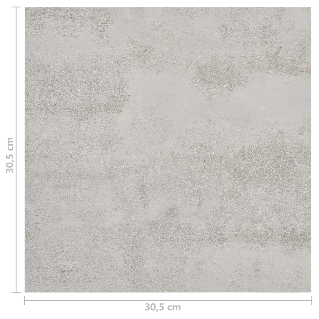 Planches de plancher autoadhésives 20 pcs PVC 1,86m² Gris clair
