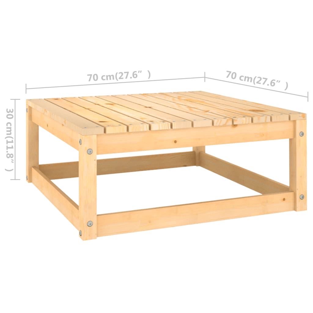 Salon de jardin 4 pcs Bois de pin massif