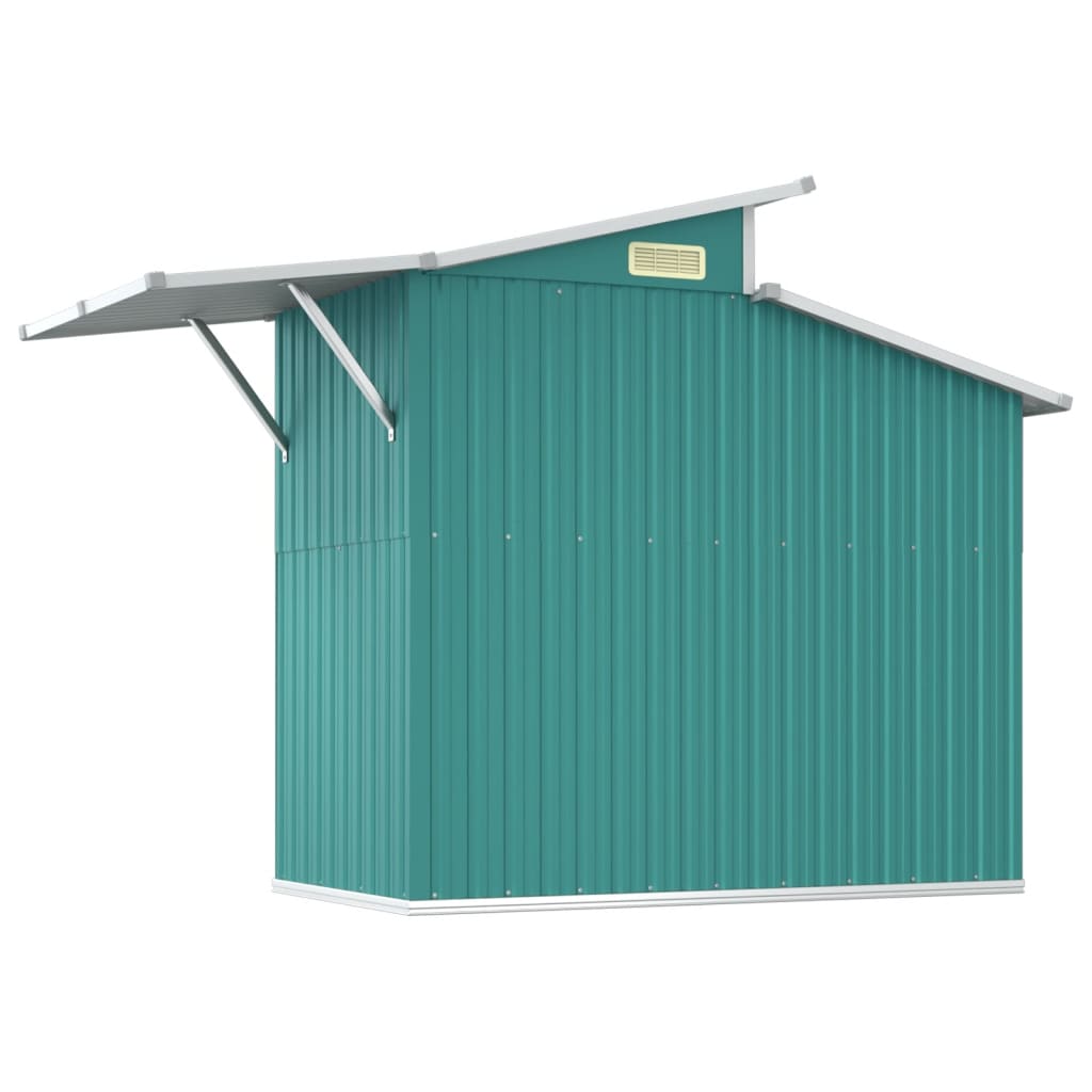 Abri de Jardin Vert 270x130x208,5 cm Acier Galvanisé