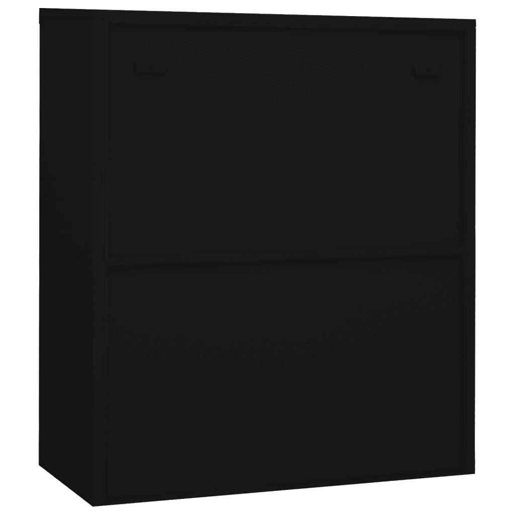 Armoire de bureau Noir 90x40x105 cm Acier