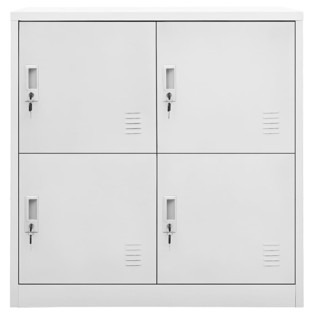 Armoire à casiers Gris clair 90x45x92,5 cm Acier