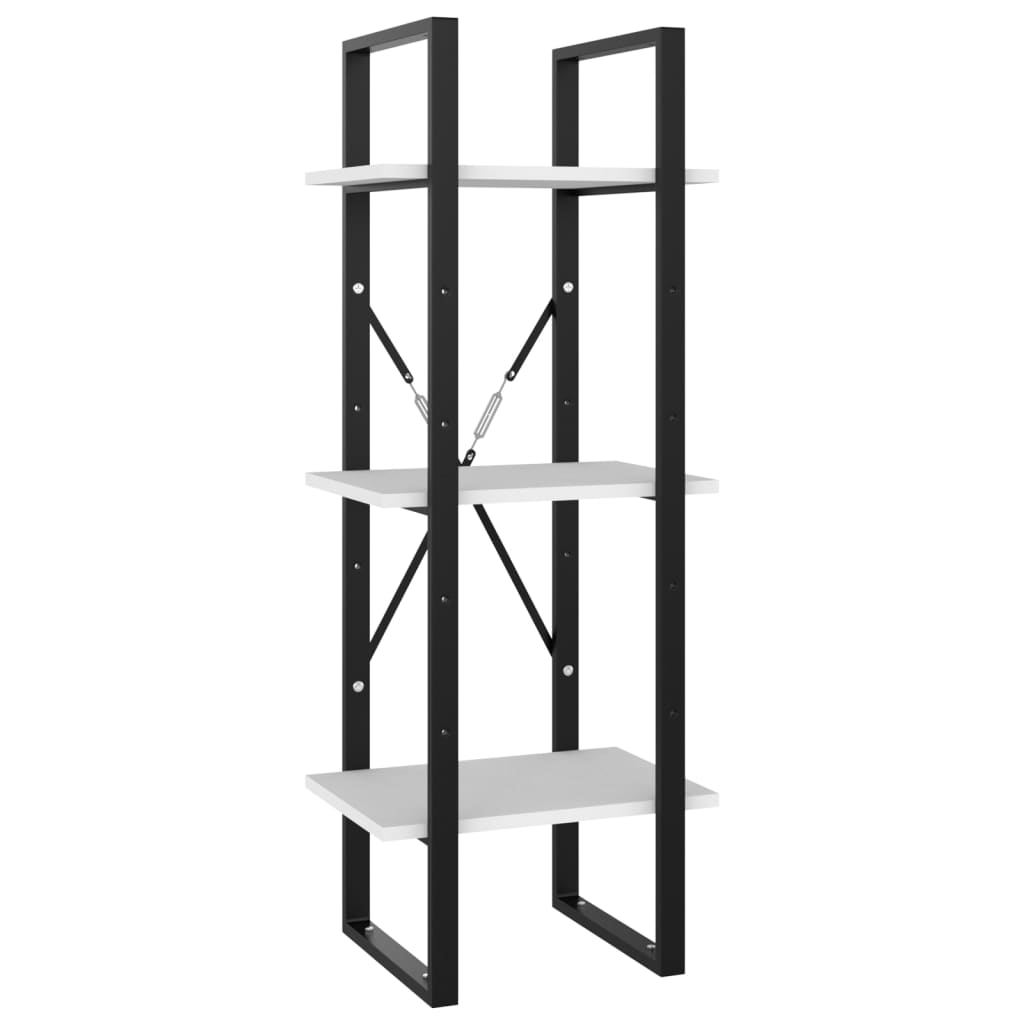 Bibliothèque à 5 niveaux Blanc 40x30x175 cm Aggloméré