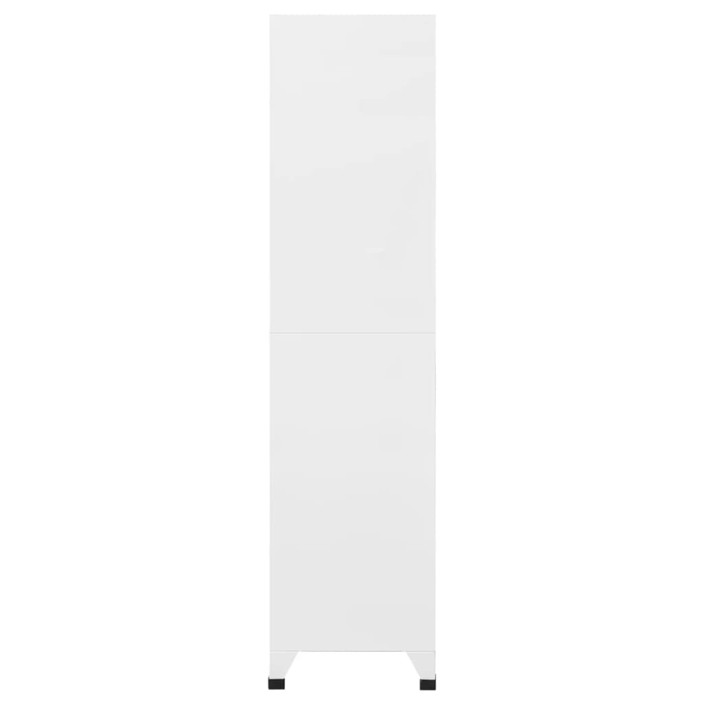 Armoire à casiers Blanc 90x45x180 cm Acier