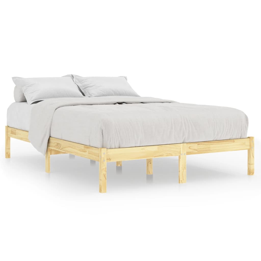 Cadre de lit Bois massif 135x190 cm Double