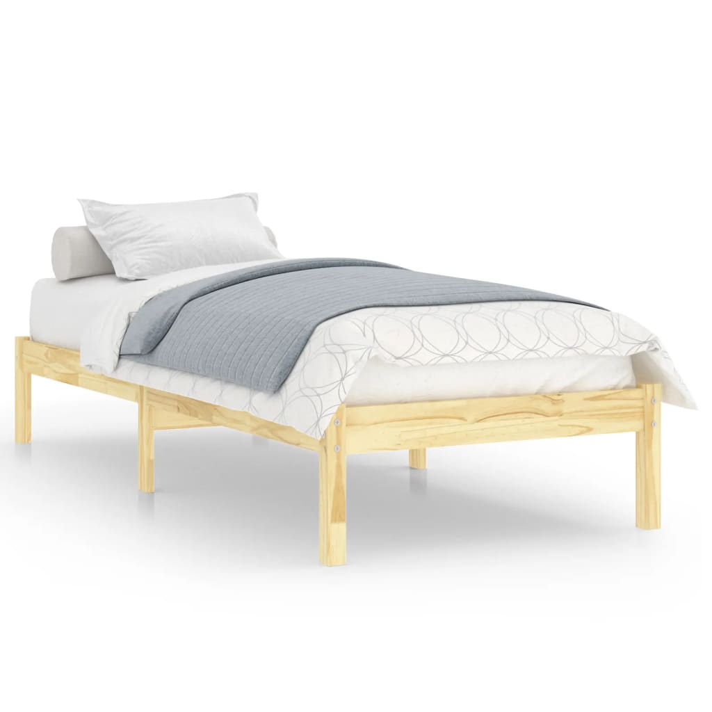 Cadre de lit Bois de pin massif 100x200 cm
