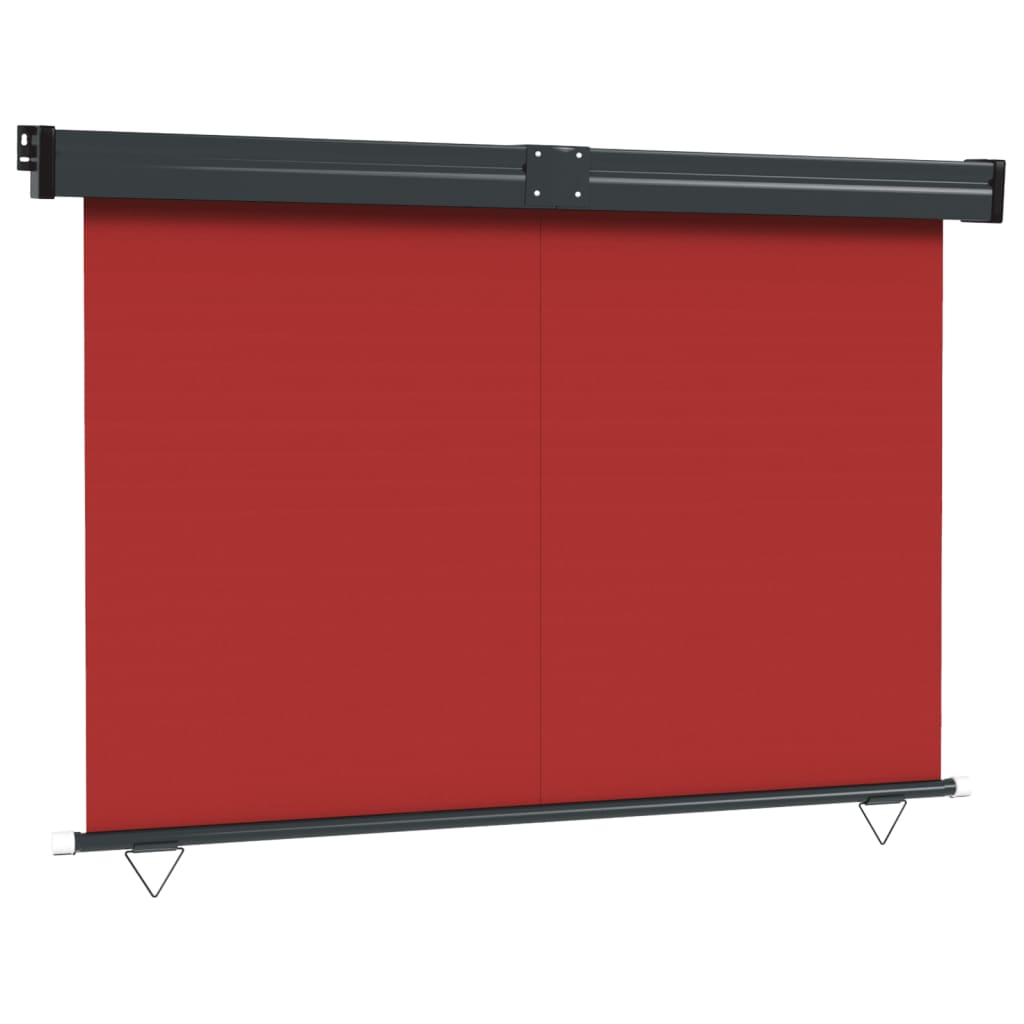 Auvent latéral de balcon 160x250 cm Rouge