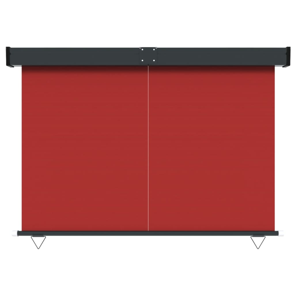 Auvent latéral de balcon 160x250 cm Rouge