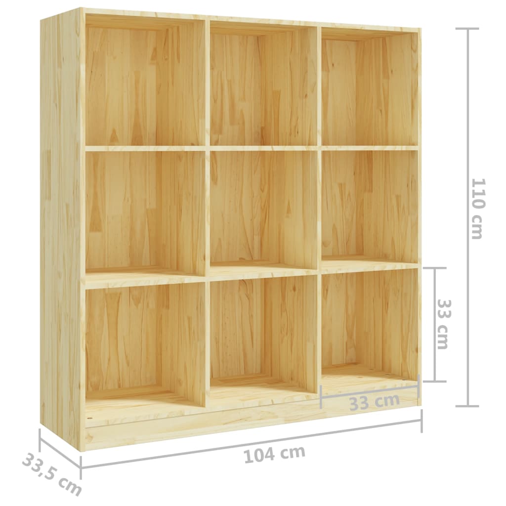 Bibliothèque/Séparateur de pièce 104x33,5x110 cm Pin massif