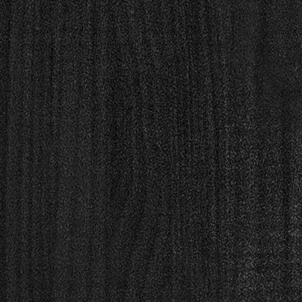 Jardinières 2 pcs Noir 70x31x70 cm Bois de pin massif