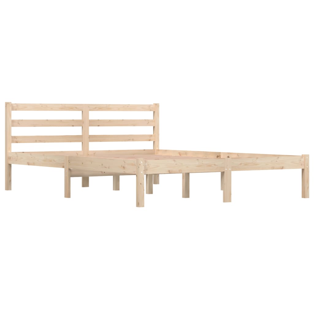 Cadre de lit Bois de pin massif 120x190 cm Petit double