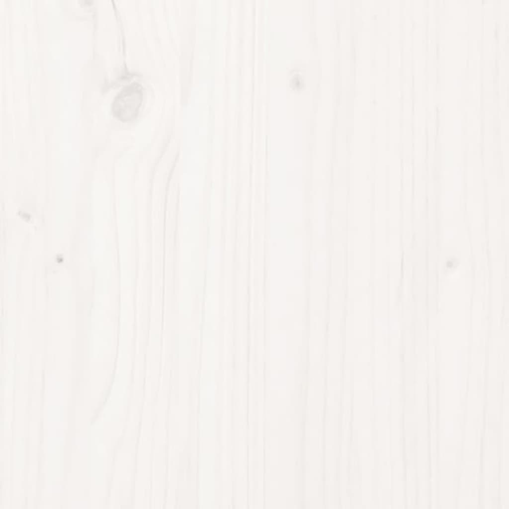Buffets 2 pcs Blanc 40x35x80 cm Bois massif de pin