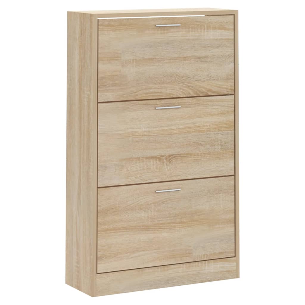 Armoire à chaussures Chêne sonoma 63x24x103cm Bois d'ingénierie