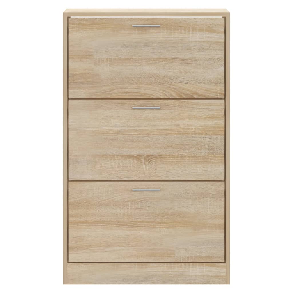 Armoire à chaussures Chêne sonoma 63x24x103cm Bois d'ingénierie