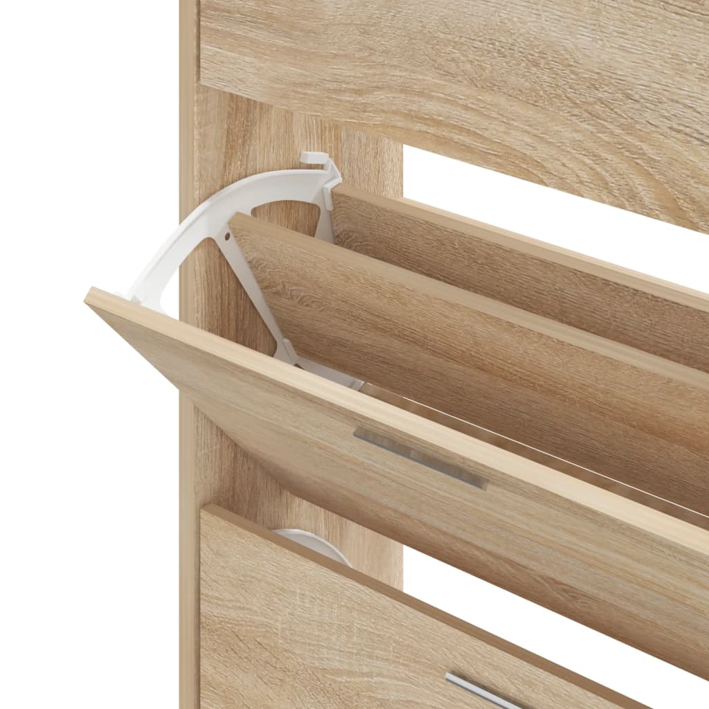 Armoire à chaussures Chêne sonoma 63x24x103cm Bois d'ingénierie