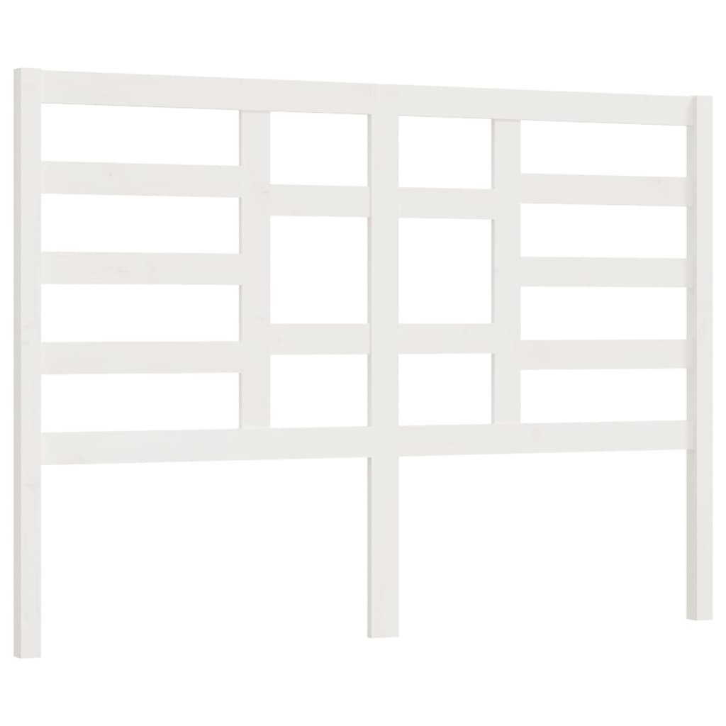 Tête de lit Blanc 146x4x104 cm Bois massif de pin