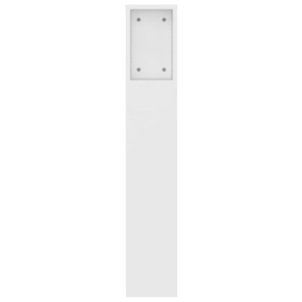 Armoire de tête de lit Blanc 140x18,5x104,5 cm