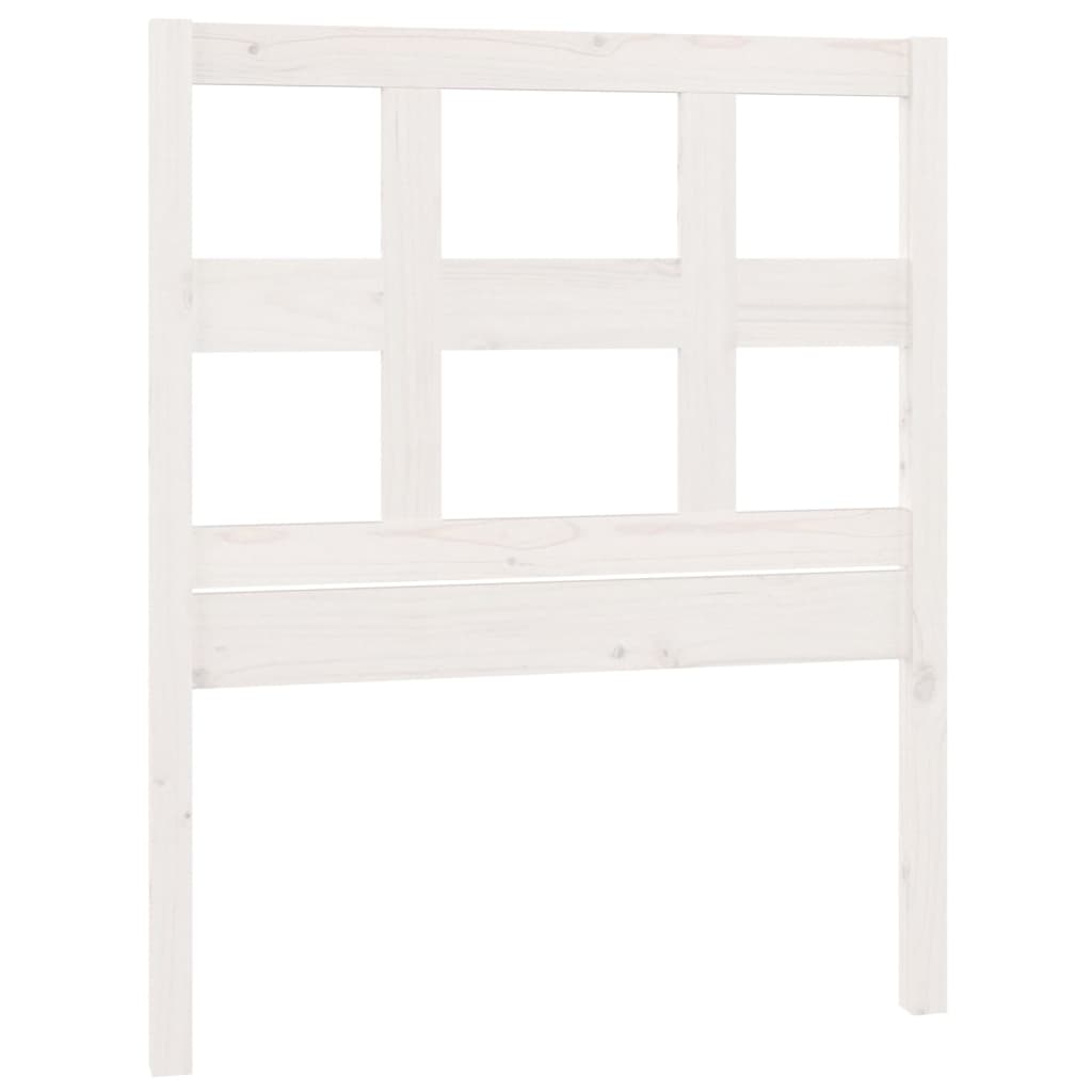 Tête de lit Blanc 95,5x4x100 cm Bois massif de pin