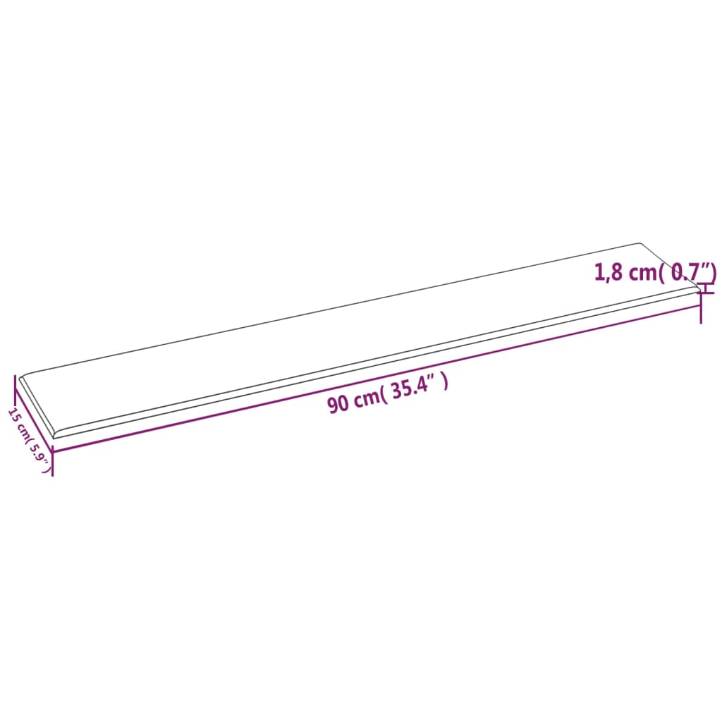 Panneaux muraux 12 pcs Marron 90x15 cm Similicuir 1,62 m²