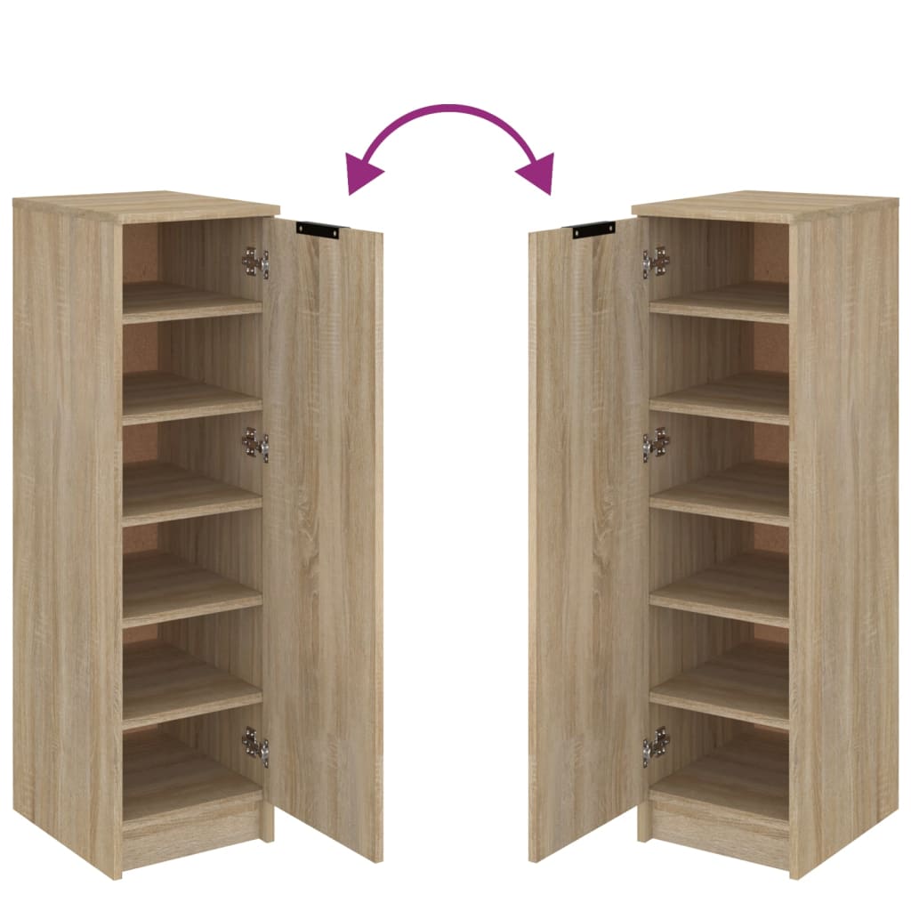 Armoire à chaussures Chêne Sonoma 30x35x100cm Bois d'ingénierie