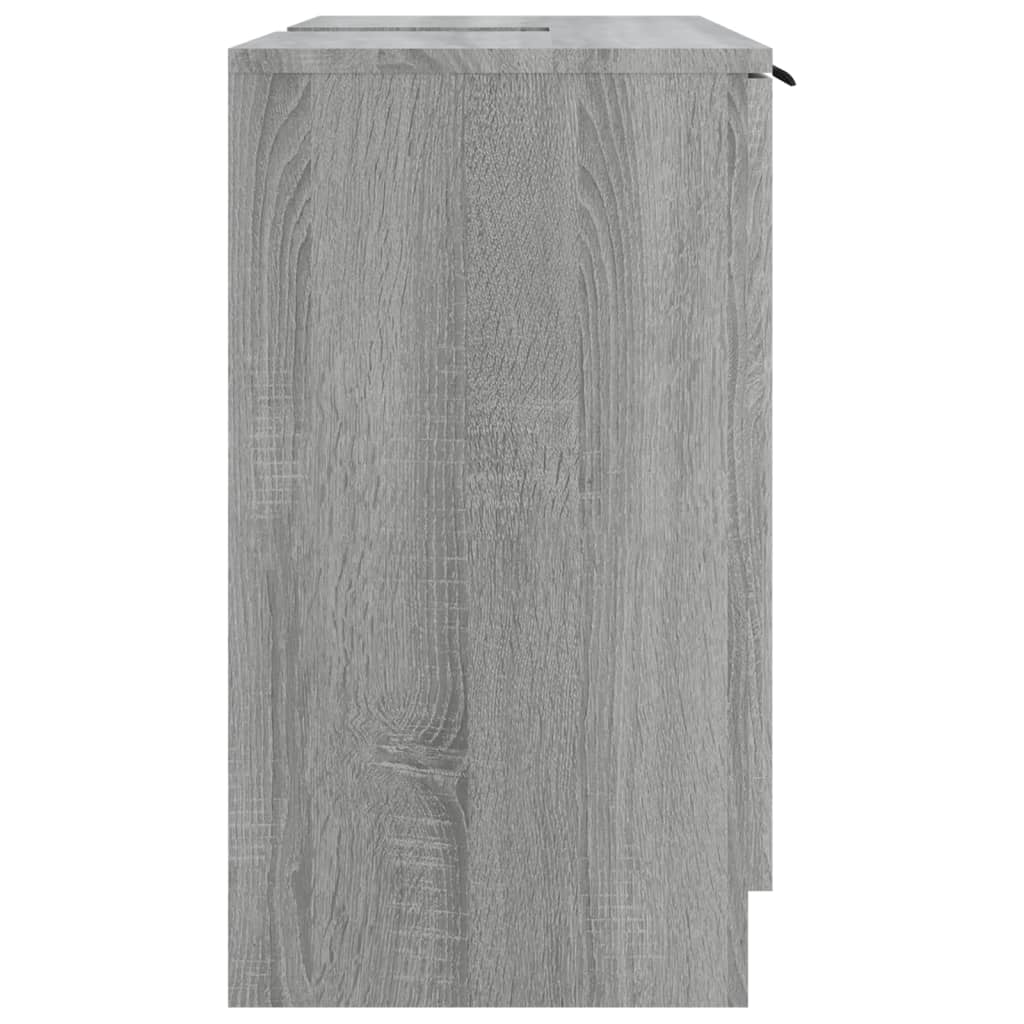 Armoire de bain Sonoma gris 64,5x33,5x59 cm Bois d'ingénierie