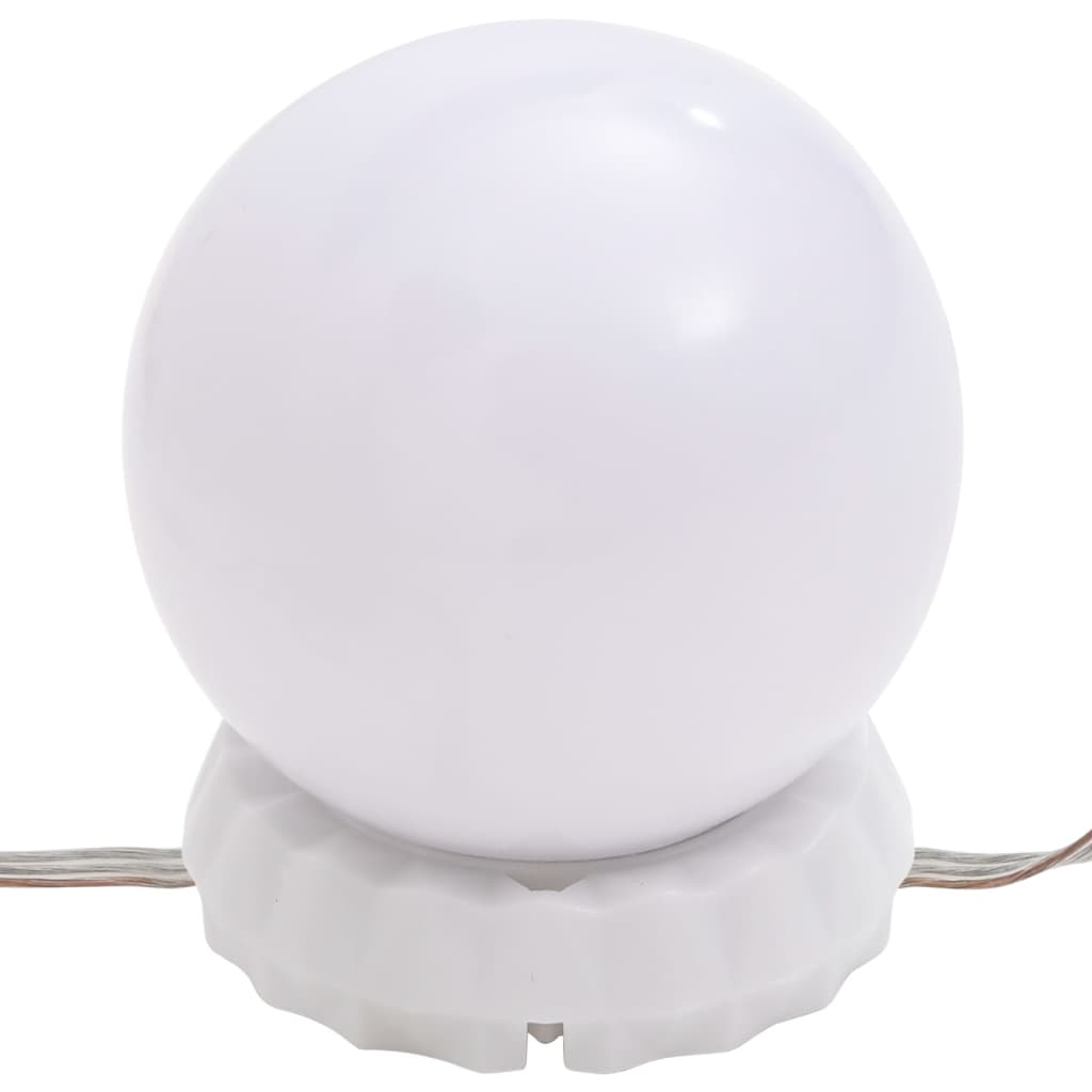 Coiffeuse avec LED Chêne fumé 74,5x40x141 cm