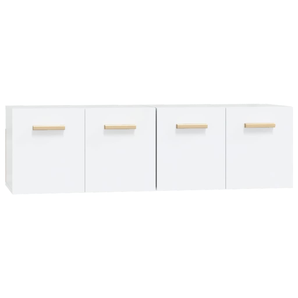 Armoires murales 2 pcs Blanc 60x36,5x35 cm Bois d'ingénierie