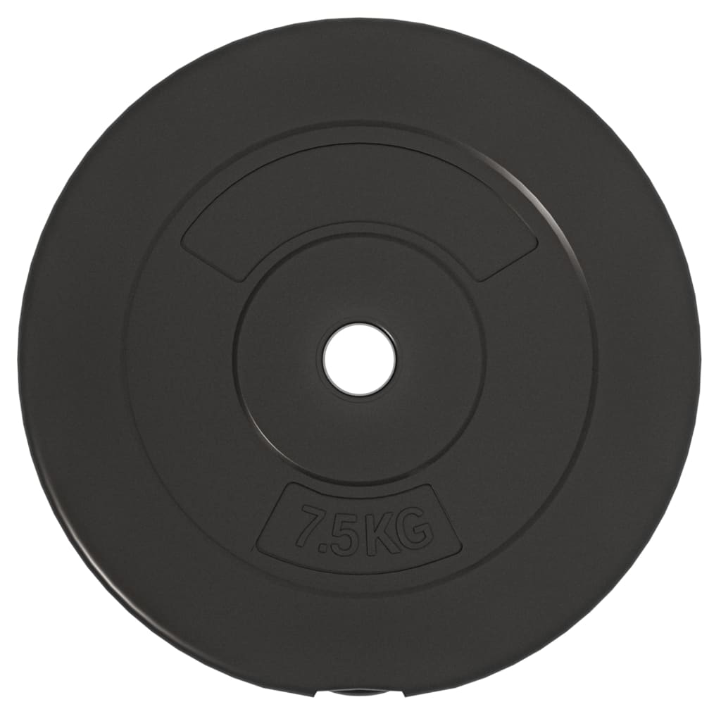 Plaques de poids 6 pcs 30 kg Béton