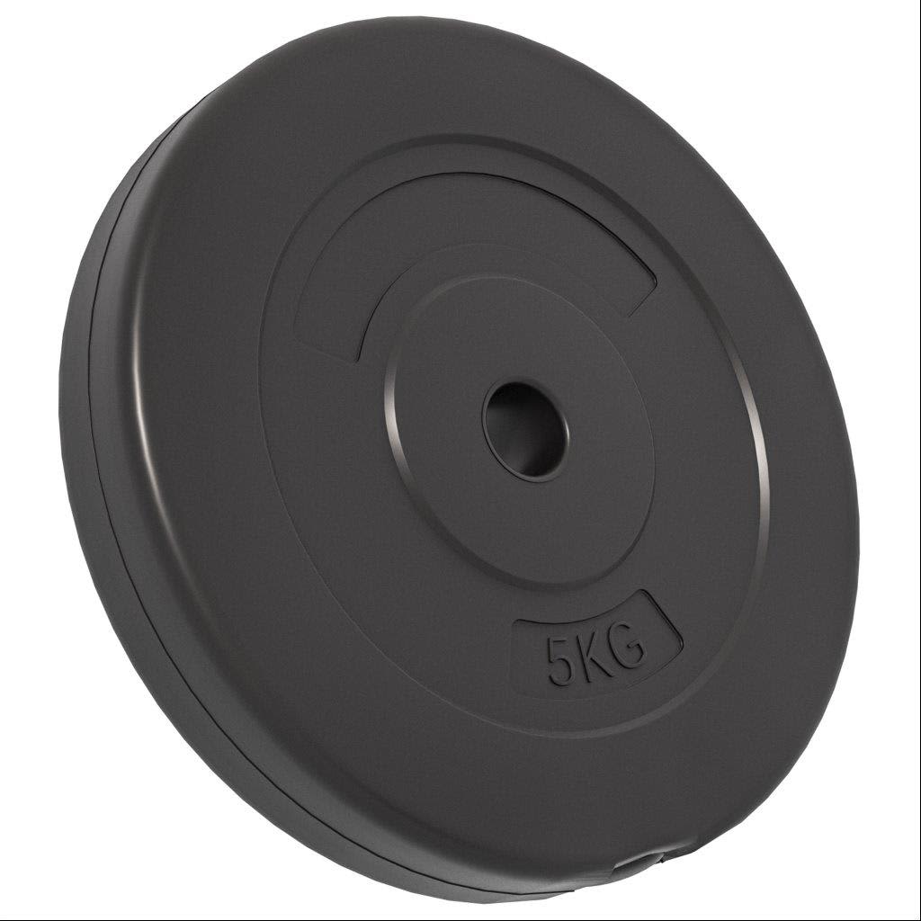 Plaques de poids 6 pcs 30 kg Béton