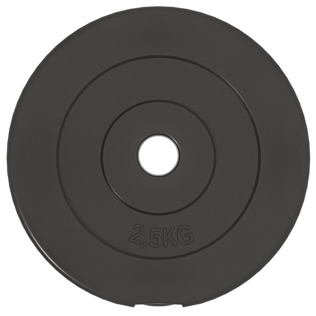 Plaques de poids 6 pcs 30 kg Béton