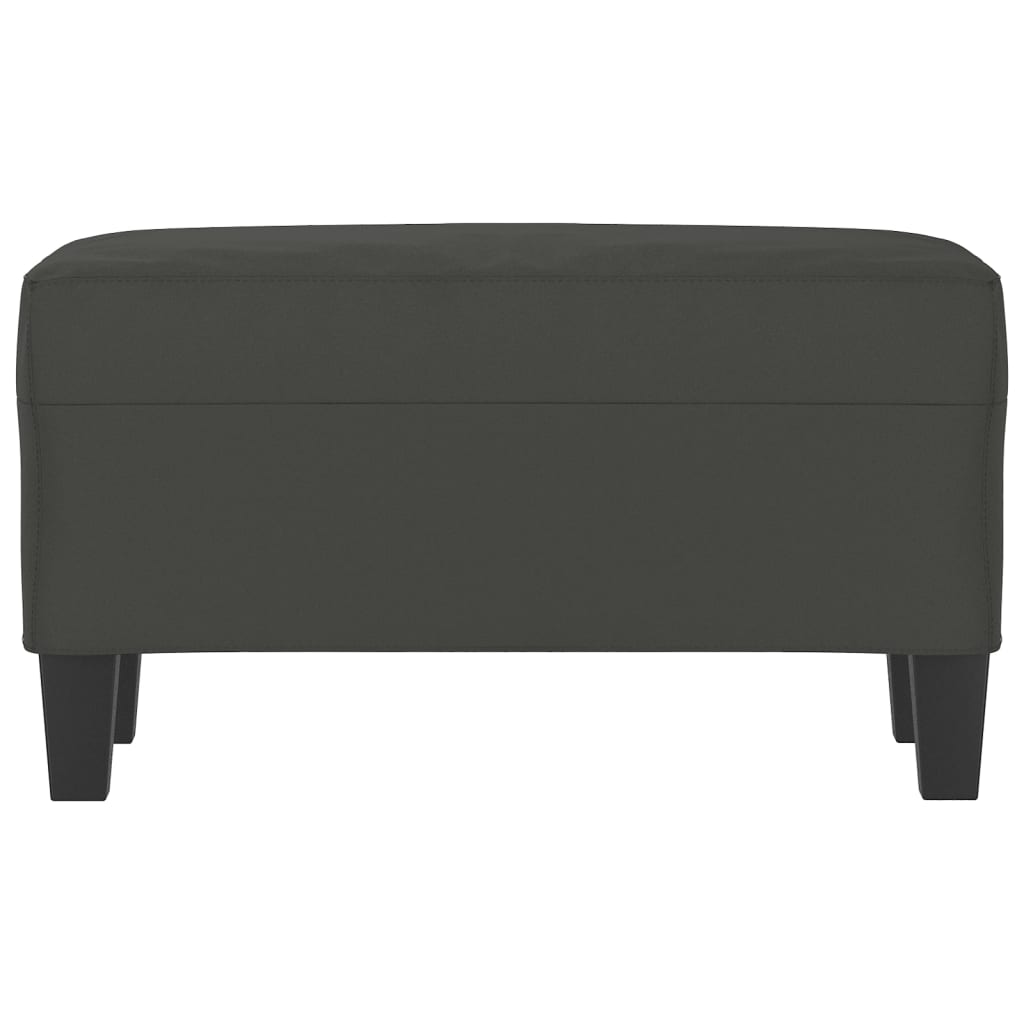 Banc Gris foncé 70x35x41 cm Tissu microfibre
