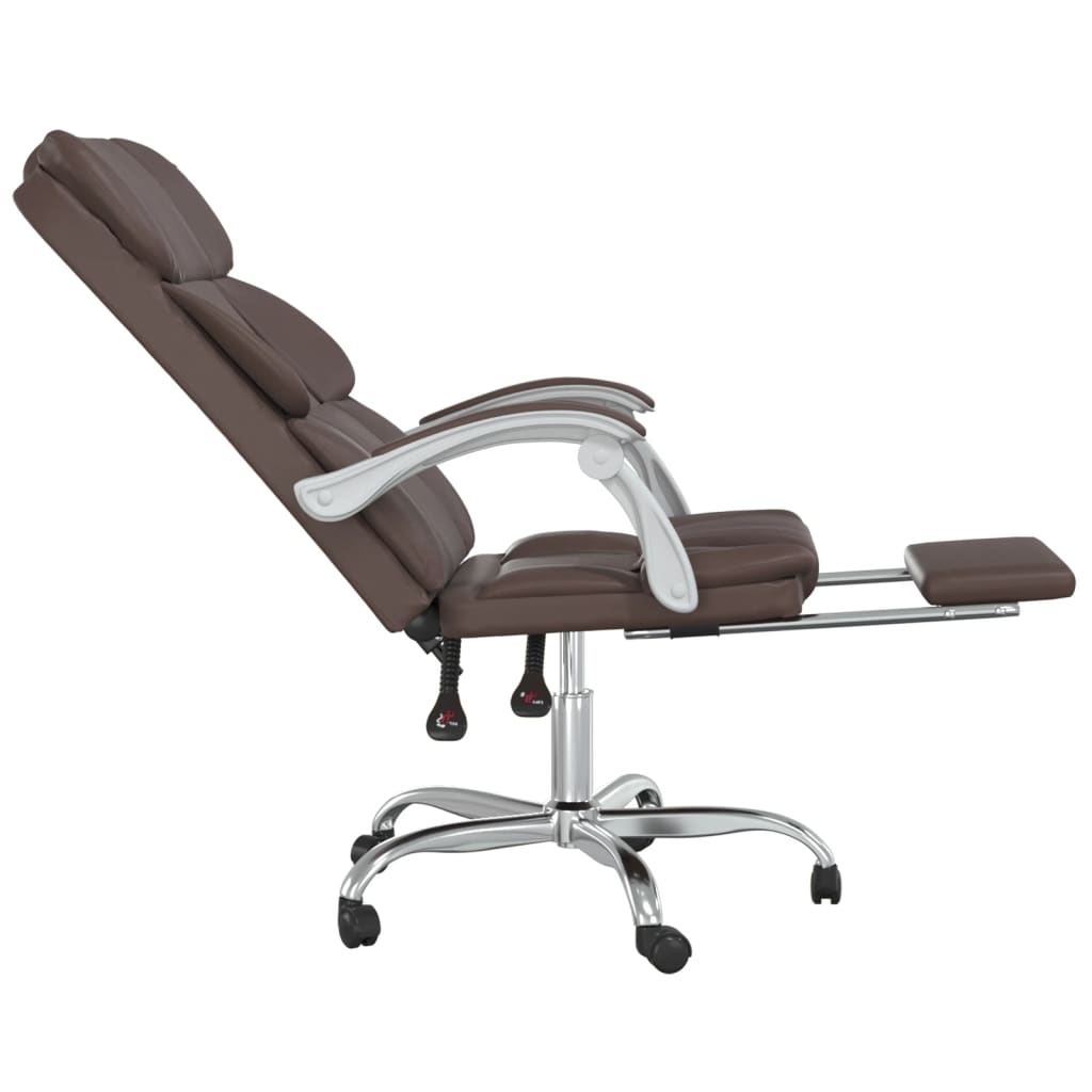 Fauteuil inclinable de bureau Marron Similicuir