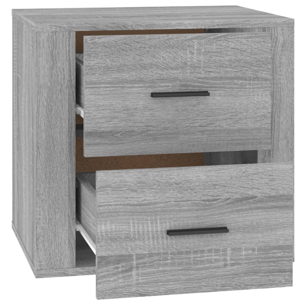 Table de chevet Sonoma gris 50x39x47 cm