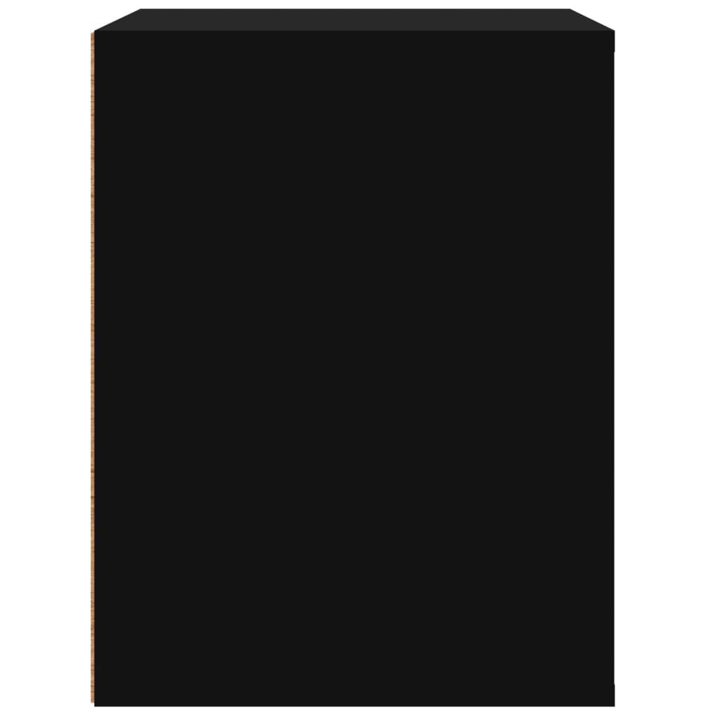Table de chevet murale Noir 50x36x47 cm