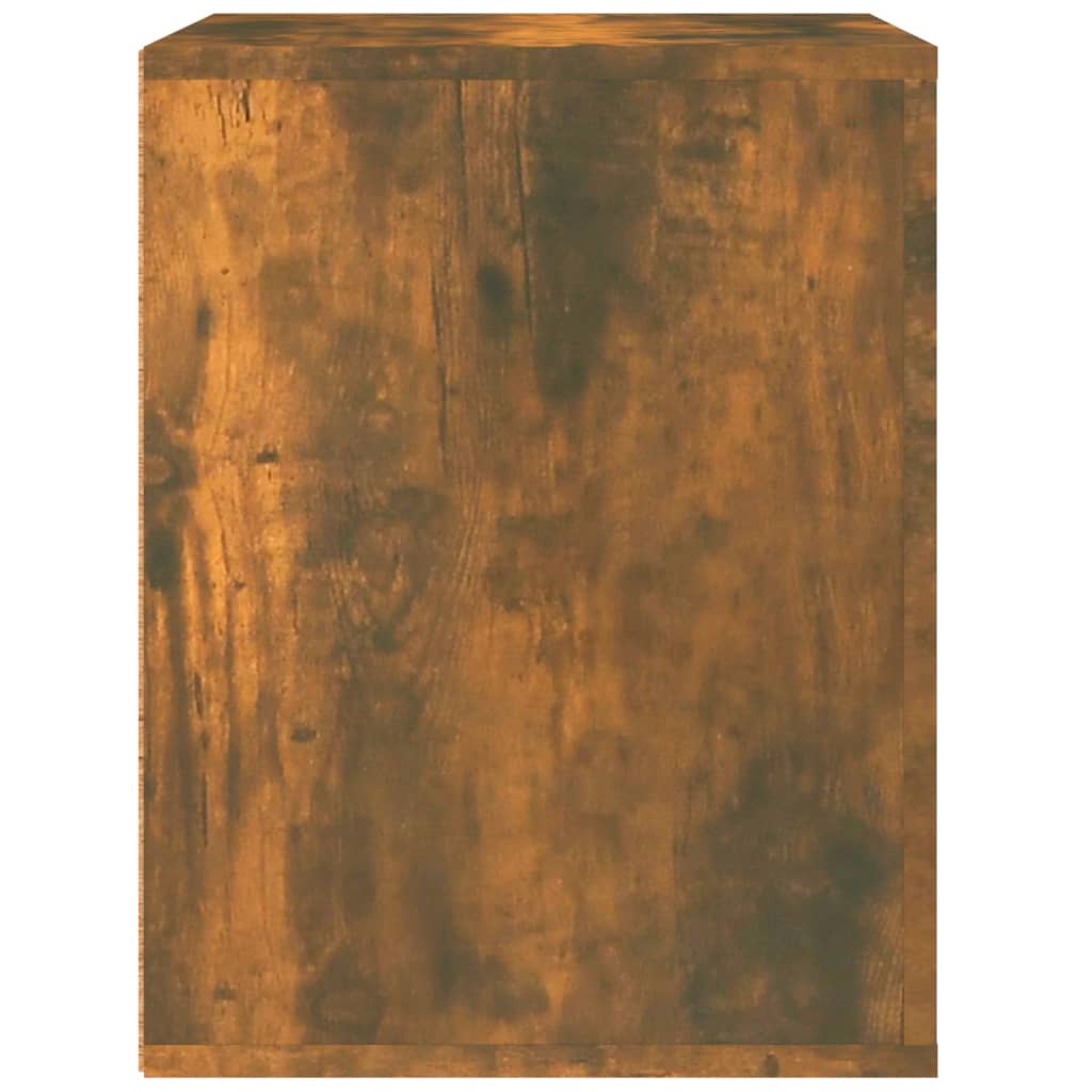 Table de chevet murale Chêne fumé 50x36x47 cm