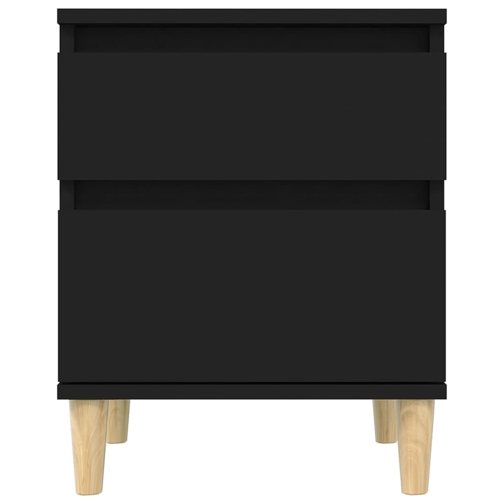 Table de chevet Noir 40x35x50 cm