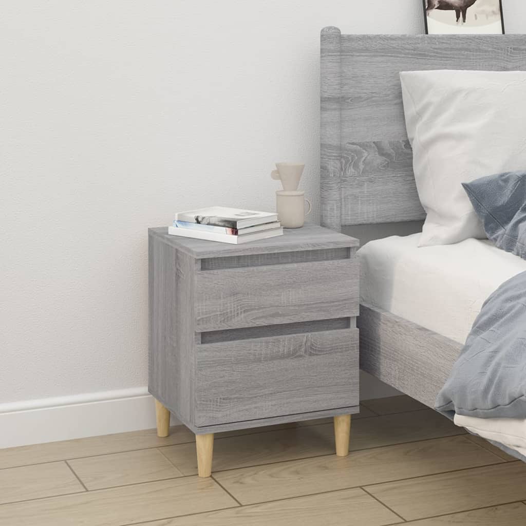 Table de chevet Sonoma gris 40x35x50 cm