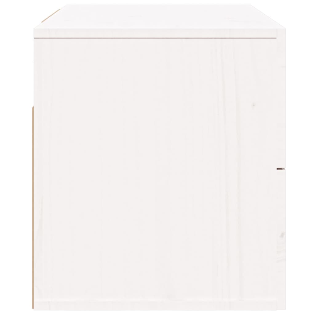 Table de chevet murale Blanc 50x36x40 cm