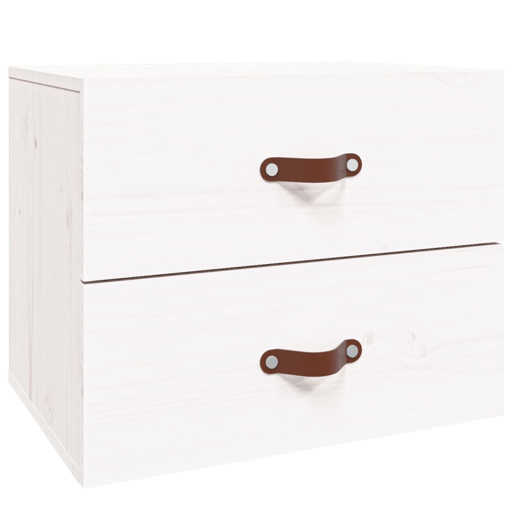 Tables de chevet murales 2 pcs Blanc 50x36x40 cm