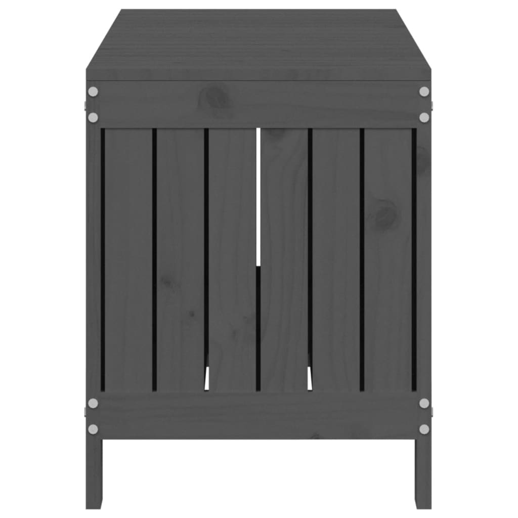 Boîte de rangement de jardin Gris 108x42,5x54 cm Bois de pin