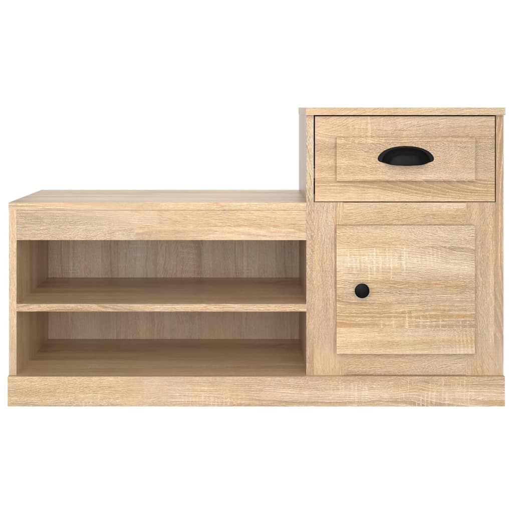 Armoire à chaussures chêne sonoma 100x42x60cm bois d'ingénierie