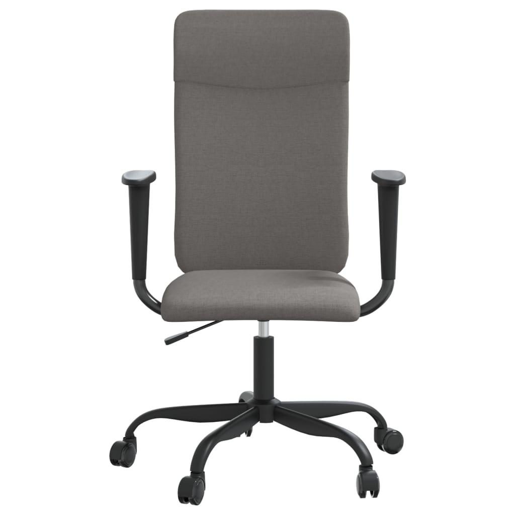 Chaise de bureau gris foncé tissu
