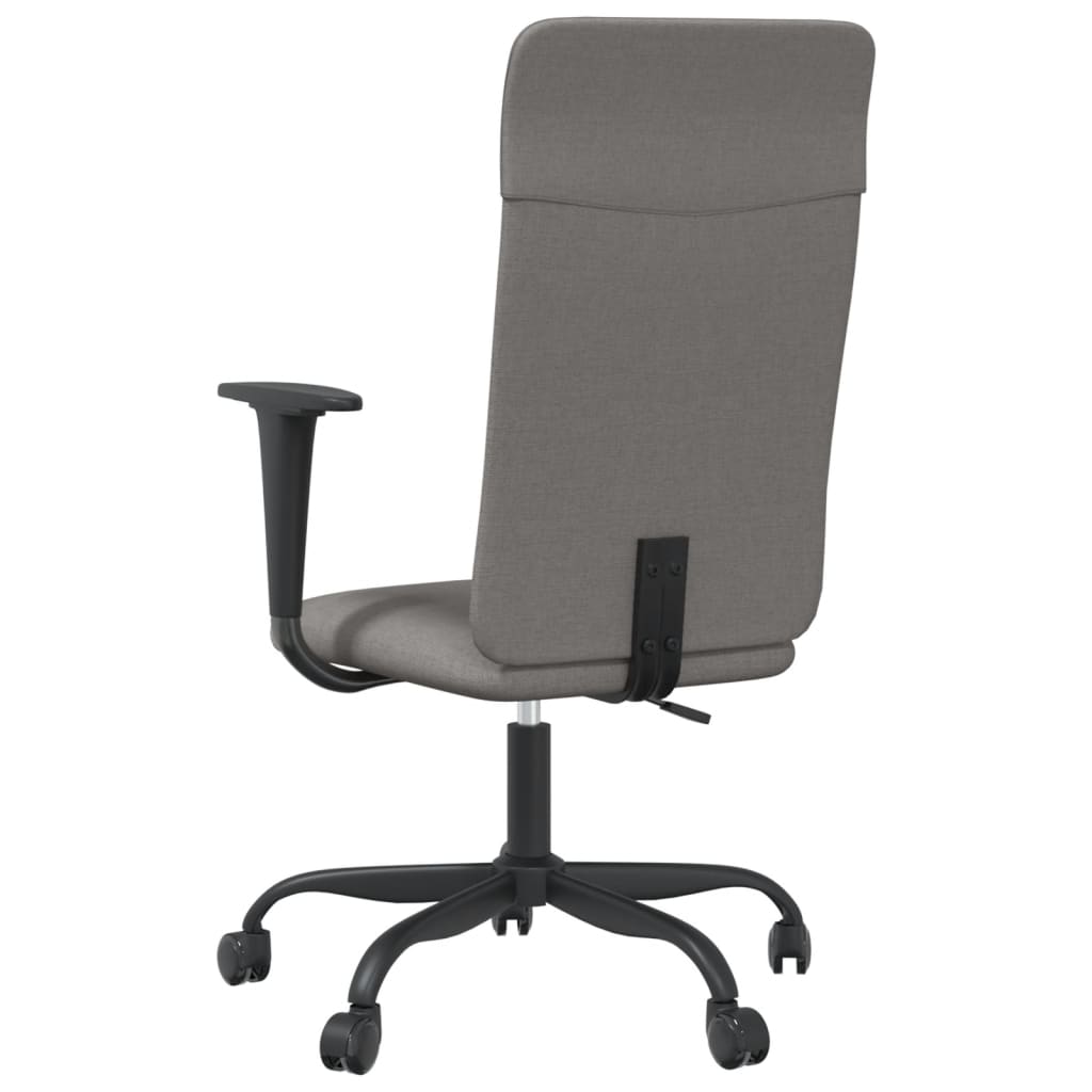 Chaise de bureau gris foncé tissu