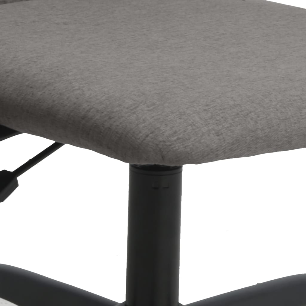 Chaise de bureau gris foncé tissu