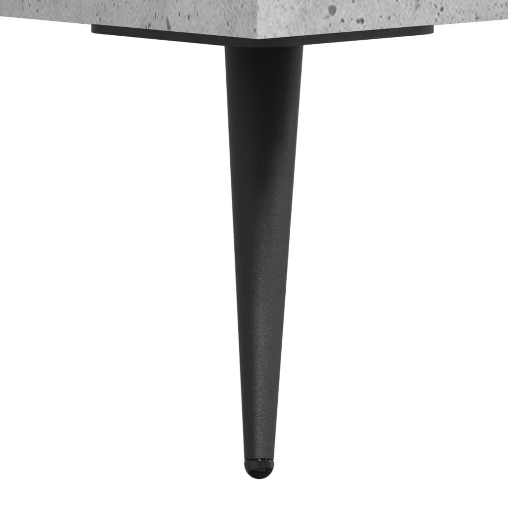 Bibliothèque gris béton 69,5x32,5x90 cm bois d'ingénierie