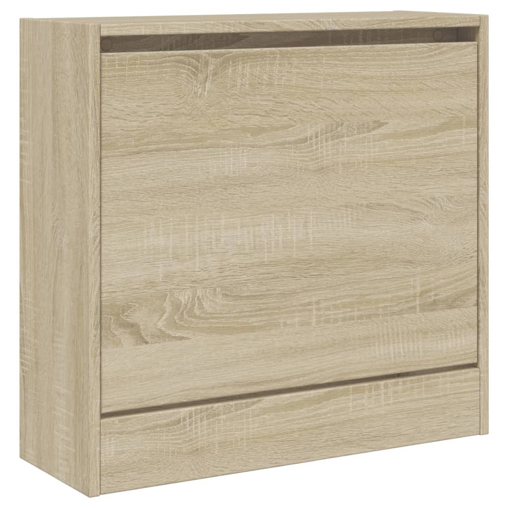 Armoire à chaussures chêne sonoma 60x21x57 cm bois d'ingénierie