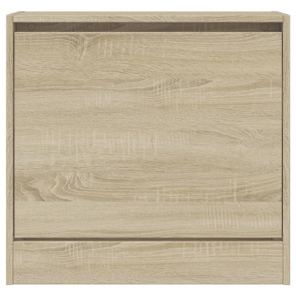 Armoire à chaussures chêne sonoma 60x21x57 cm bois d'ingénierie