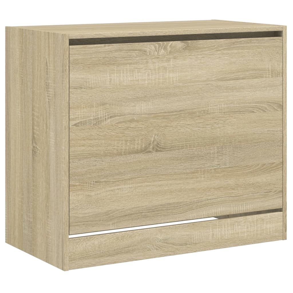 Armoire à chaussures chêne sonoma 80x42x69 cm bois d'ingénierie