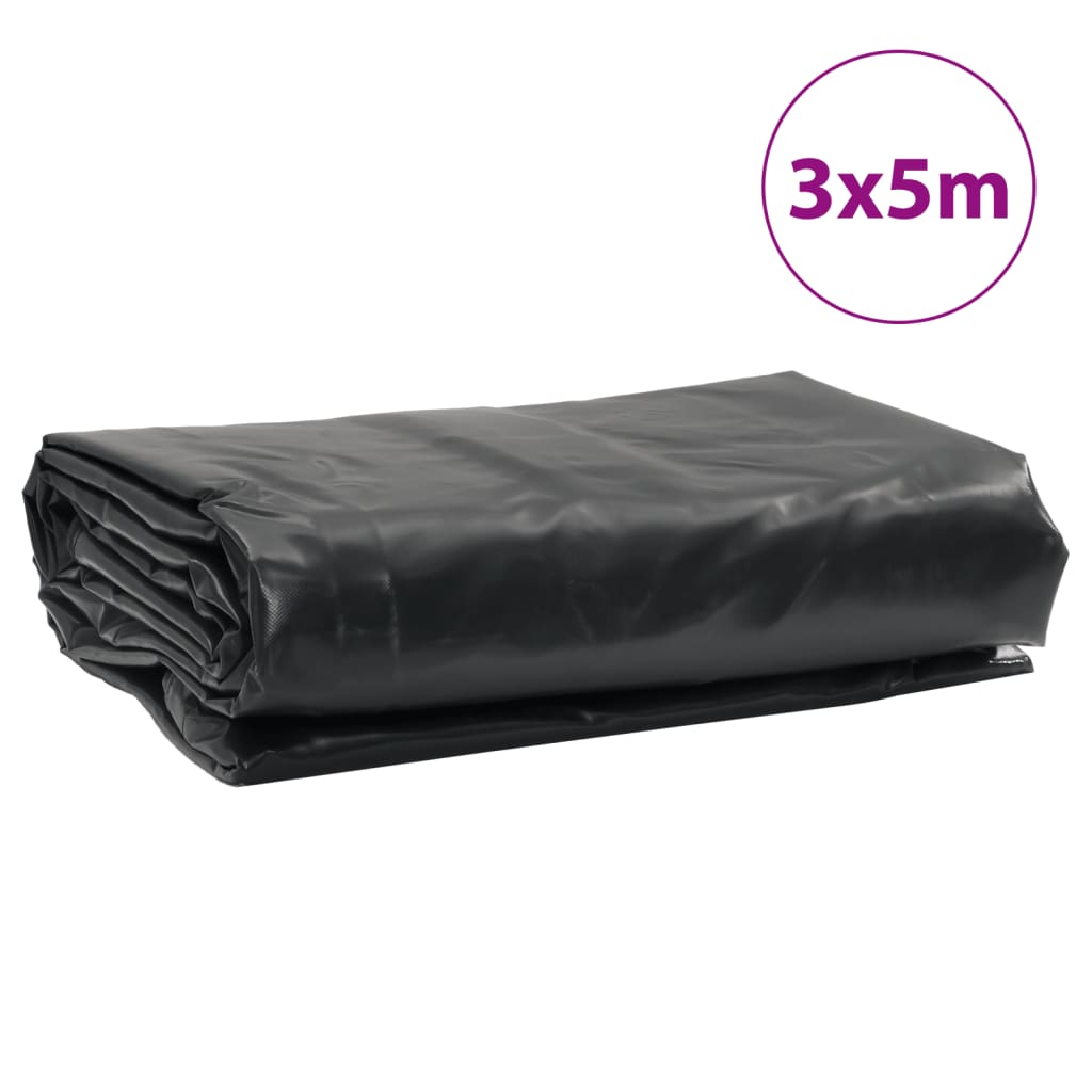 Bâche anthracite 3x5 m 600 g/m²